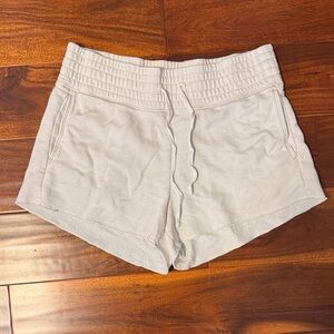 Abercrombie & Fitch Women's Athletic Cream Shorts